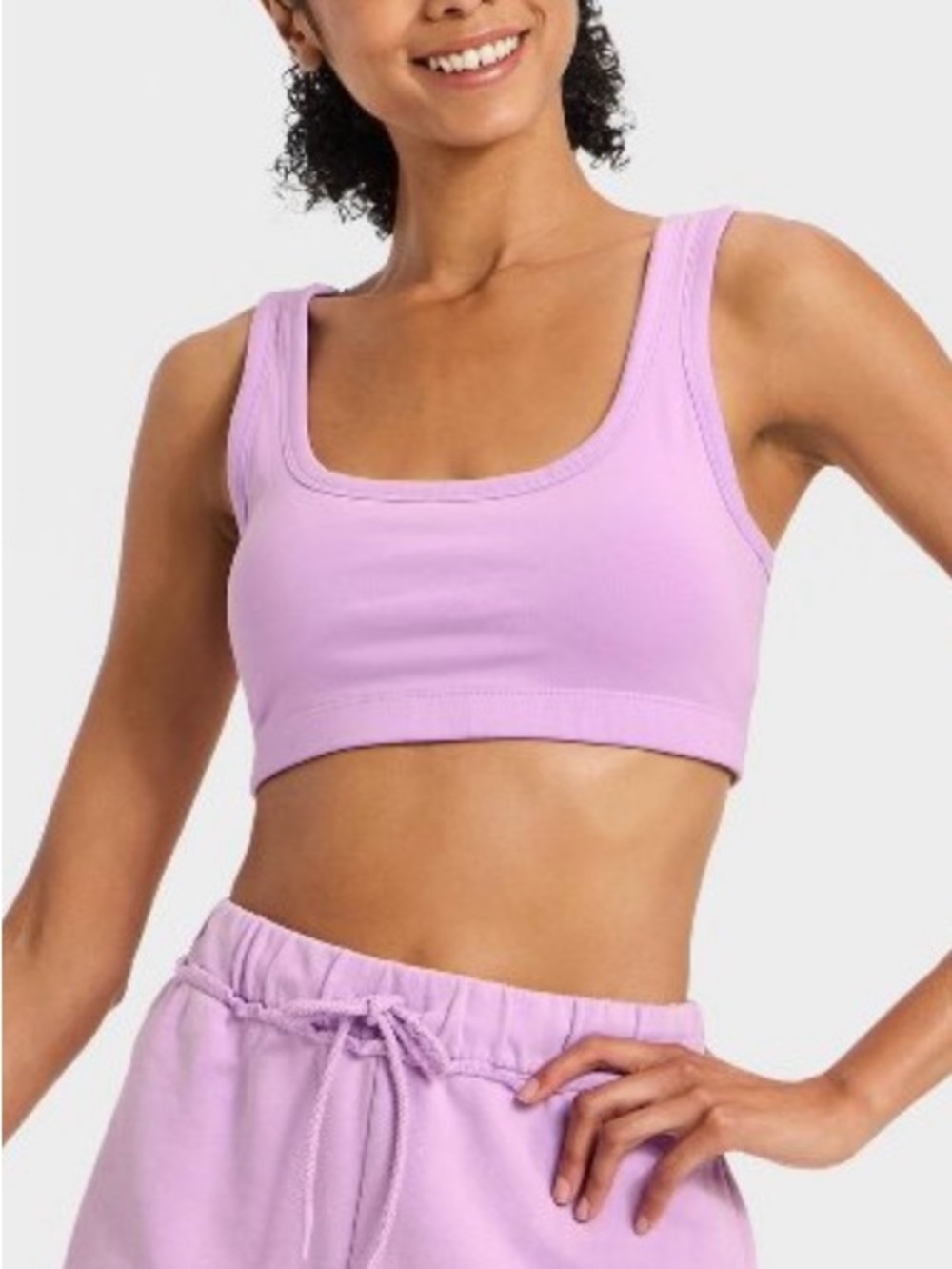 JoyLab Washed Jersey Sports Bra